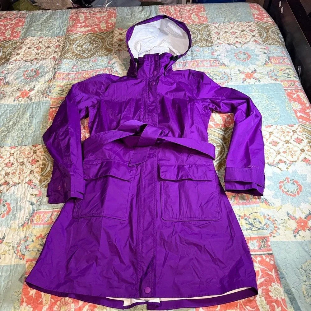 Patagonia Women's Torrentshell City Trench Coat Rain Jacket Waterproof Outdoor S - Picture 2 of 16